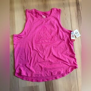 NWT Reebok Women's Vibrant Pink Muscle Tee